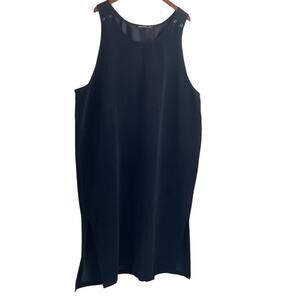 Vintage Sun River Clothing Womens Jumper Dress 3X‎ Black Shift Dress Retro 90s